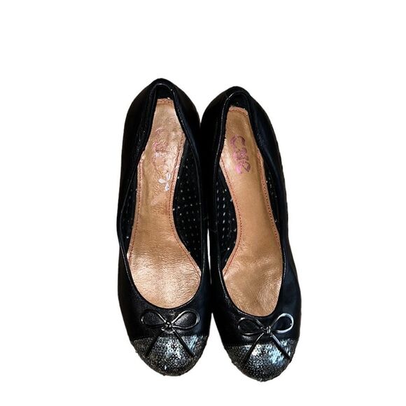 CNE Black Leather Shoes Size 6 - Picture 1 of 5